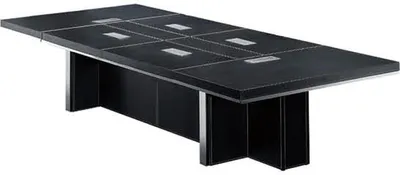 Produktbild von Moderner Chesterfield-Gartenstuhl aus Leder in elegantem Braun