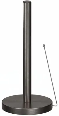 Standhafter Küchenrollenhalter mit Stange, Gunmetal, Edelstahl