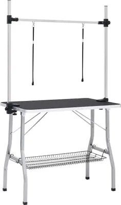 Productafbeelding van Opvouwbare Dierentrimtafel - Hoogteverstelbaar - Antislip - Zwart