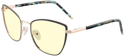 Produktbild von Gunnar Optiks Jewel, Uni, Rechteck, Schwarz, Azetat, Transparent, 5,4 cm