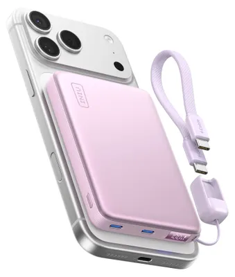 Produktbild von INIU Powerbank für MagSafe, 10000 mAh, Qi2, 25W kabelloses Laden und 45W USB-C Schnellladung