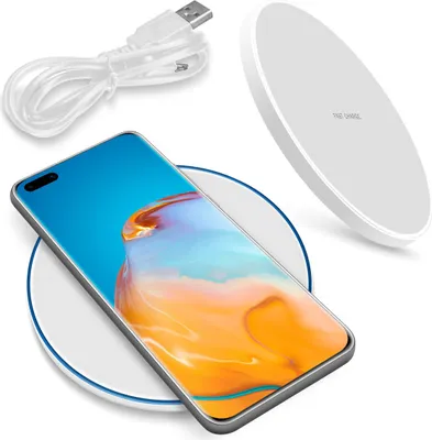 Produktbild von Schnell Ladegerät für Huawei P40 Pro QI Wireless Charger Induktive Ladestation
