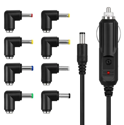 Obrázok produktu pre 12V nabíjačka do zapaľovača, 8 adaptérov, 1,5 m kábel