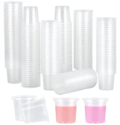 300 Schnapsgläser aus PET, 2 cl, transparent, wiederverwendbar