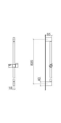 Produktbild von Dornbracht IMO Wandrohr mit Schieber, 26705670-00