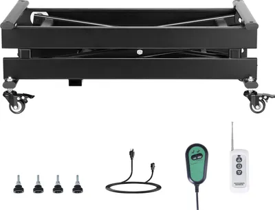 Zdjęcie produktu dla SucceBuy Elektryczny podnośnik nożycowy 76x44cm, udźwig 150kg
