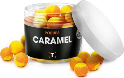 Produktbild von Karamell Pop-ups Orange/Gelb | Karpfen futter