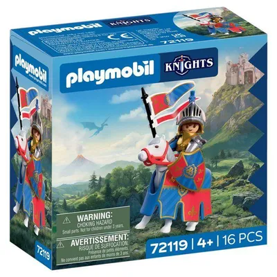 Zdjęcie produktu dla PLAYMOBIL 72119 Szef Rycerzy Lwa, Seria: Przygody Rycerzy, 16 elementów, od 4 roku życia