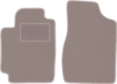 Image de Tapis de sol en velours pour Toyota Camry VI sedan (2001-2006) - tapis de sol avant LUX beige (2 pièces)