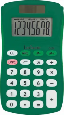 Image de Calculatrice de Poche verte 8 Chiffres