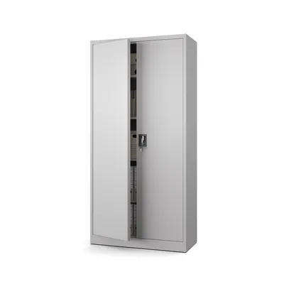 Produktbild von Aktenschrank Abschließbar 185x90 Metallschrank mit 5 Ebenen - Büroschrank mit Schloss