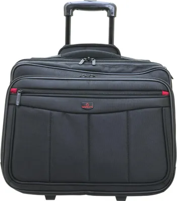 Produktbild von Trolley Pilotenkoffer Aktenkoffer Laptop Akten Koffer 43 cm Schwarz Bowatex