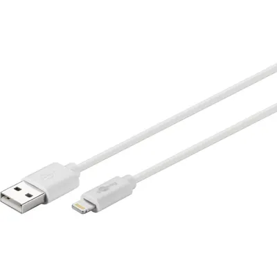 Produktbild von Goobay 72905, 0,5 m, Lightning, USB A, Männlich, Männlich, Weiß