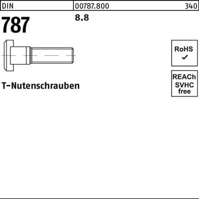 Produktbild von Reyher  T-Nutenschrauben DIN 787 8.8 12 M 12 x 40 (10 Stück)