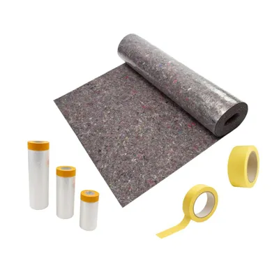 Produktbild von ARLI SET: Malerset Abdeckvlies 25m² + Goldband Masker 3er Set + Malerkrepp 30mm & 48mm – Abdeckfolie Klebeband Renovierung