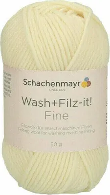 Immagine prodotto di Schachenmayr Wash+Felt-it! Fine, 50g Filati di feltro bianco