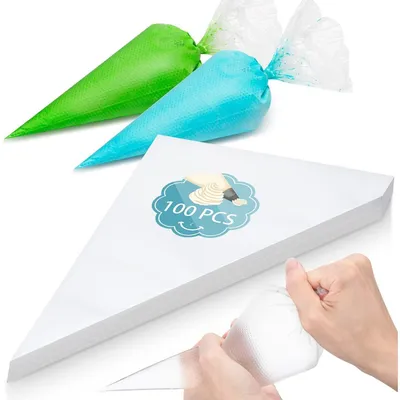 Produktbild von Einweg Spritzbeutel 100 Stück 31×21cm zum Dekorieren von Gebäck und Torten