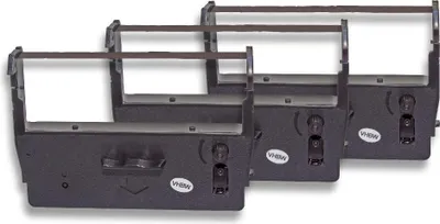 Produktbild von vhbw 3x Farbband Schriftband Ersatz für Sanyo ERC425, ERC445 für Nadeldrucker, Bondrucker - Schwarz