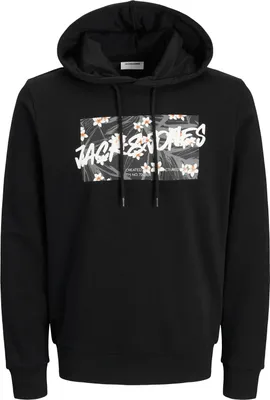 Produktbild von Jack & Jones Hawaii Shape Kapuzenpullover Schwarz L Herren Schwarz L