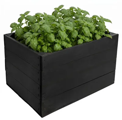 Productafbeelding van Creatieve decoratieve houten kist zonder sleuven, 40 x 30 x 23 cm, Zwart