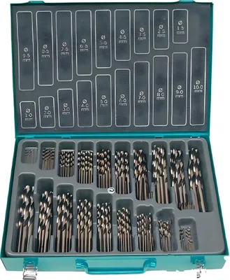 Immagine prodotto di Set di punte elicoidali JMP 170 pezzi HSS-CO, 1,0-10,0 mm