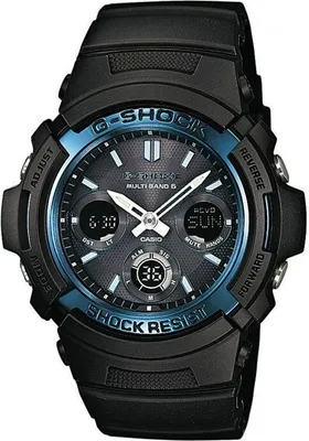 Immagine prodotto di Orologio da uomo Casio G-Shock, AWG-M100A-1AER, Nero, Solare, Radiocontrollato