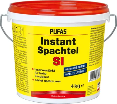 Produktbild von PUFAS Instant-Spachtel SI weiß 4 kg 033303000