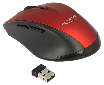 Produktbild von DELOCK Maus Ergonomische optische 5-Tasten Maus 2,4 G
