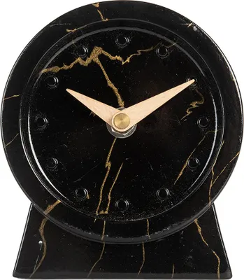 Immagine prodotto di Orologio da tavolo Clayre & Eef 11x4x12 cm in metallo nero