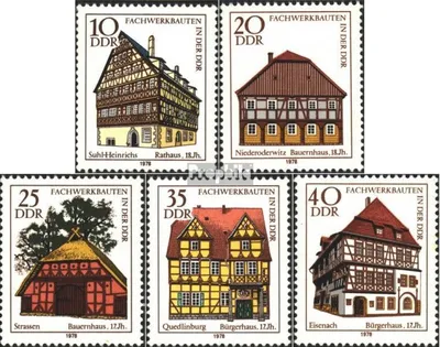 Produktbild von Briefmarken DDR 1978 Mi 2294-2298 (kompl.Ausgabe) postfrisch Fachwerkbauten (I)