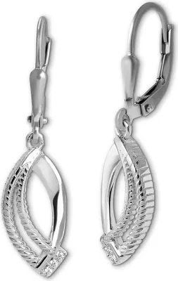 Image de Femme Boucles d'oreilles SilberDream blanc argenté Boucles d'oreilles 925 argent D2SDO4439W