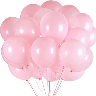 100 rosa Latexballons 30 cm für Feste