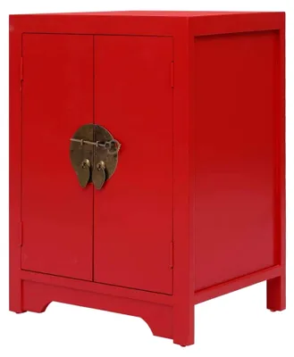 Produktbild von Nachttisch Rot 38×28×52 cm Schlafzimmermöbel Nachtschrank