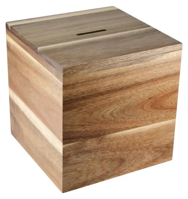 Immagine prodotto di Scatola di risparmio in legno per risparmiare insieme - Naturale