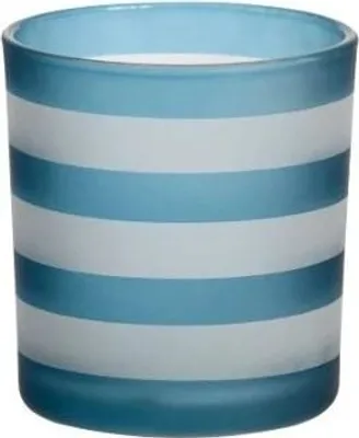 Produktbild von Yankee Candle al Stripe Votive Dark Blue Holder