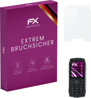 Produktbild von atFoliX FX-Hybrid-Glass Displayfolie kompatibel mit myPhone Hammer 3+ Glasfolie
