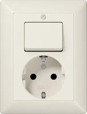 Produktbild von Jung AS5576U SCHUKO-Steckdose mit Wechselschalter