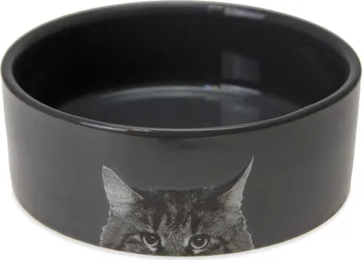 Produktbild von Karlie Katzennapf I - Katzennäpfe - Keramik - Anthrazit - 250 ml - 11,5x4x4 cm