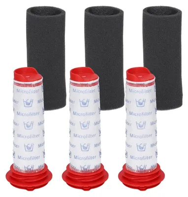 Produktbild von 3 Filterset für Bosch Athlet & Zoo'o BCH6ZOOO – Ersatz für Zentralfilter 00754176 & Filterschaum 00754175