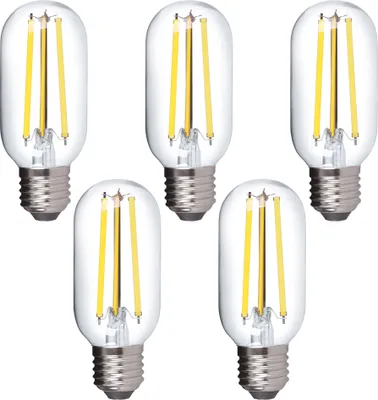 Produktbild von 5x E27 LED Leuchtmittel Filament 10W 230V neutralweiß 4000K Form T45 Ø45mm Lampen Retro 1100 Lumen 5er Pack
