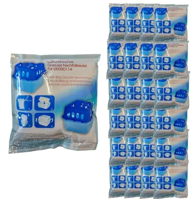 Image de Set déshumidificateur d'air Déshumidificateur d'ambiance Sachet de recharge granulés contre la condensation, Variante:Sachet de recharge 24er