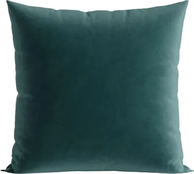 Image de MARKIZETA Taie d'oreiller décorative 40x40 Velvi turquoise foncé ; essence VELVI0/POP/008/040040/1