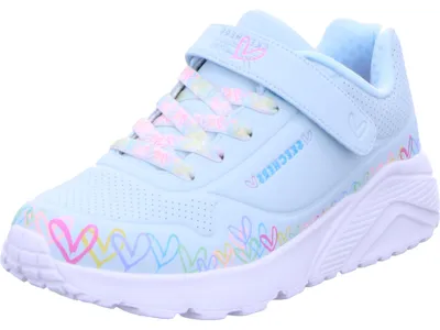 Produktbild von Skechers Mädchen Sneaker UNO LITE - HEART CRAZE 41076-27, 41076-28, 41076-29, 41076-30, 41076-31, 41076-32, 41076-33, 41076-34, 41076-35, 41076-36, 41076-37, 49384-31, 49384-32, 49384-33, 49384-34, 49384-35, 49384-36, 49384-37 SKE-314091L light blue/mint 37