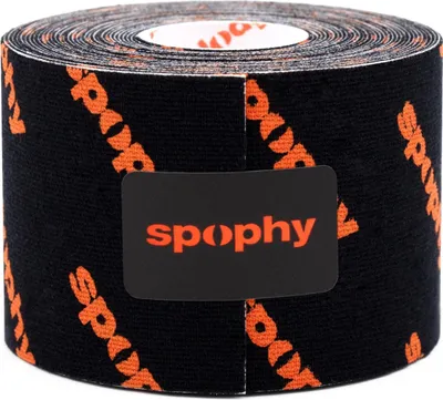 Produktbild von Spophy Kinesiologie-Band Schwarz, 5 cm x 5 m