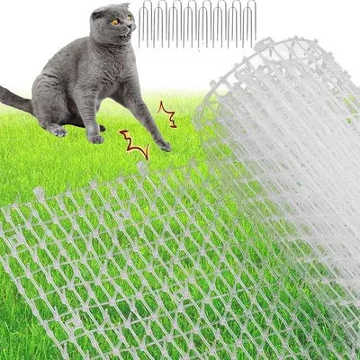 Produktbild von Famanu Katzenschreckmatte 400x30cm mit Stacheln - Weiß