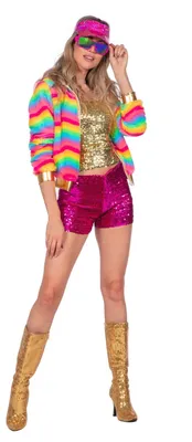 Produktbild von Festival Jacke 90er Regenbogen, Groesse:38