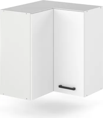 Produktbild von ULWEHOME Eck-Hängeschrank für die Küche, 60 x 60 cm, mit 2 Fronten in Kaschmir | Küchenmöbel der Serie EKO