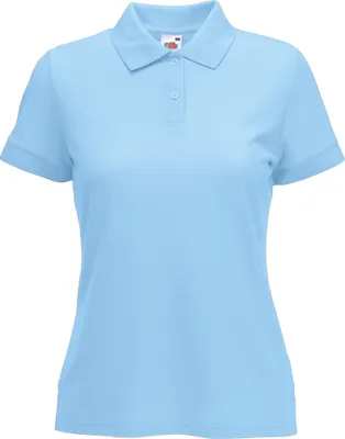 Image de Polo 65/35 Fruit Of The Loom Damen, Kurzarm BC384 (L) (Himmelblau)