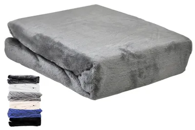 Produktbild von Teddy Flausch Spannbettlaken Cashmere Touch Weiß Grau Anthrazit 3 Farben  Grau 100x200cm Spannbettlaken