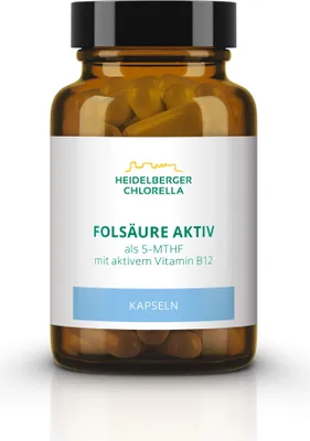 Produktbild von Folsäure aktiv plus Vitamin B12 aktiv, 60 St KAP